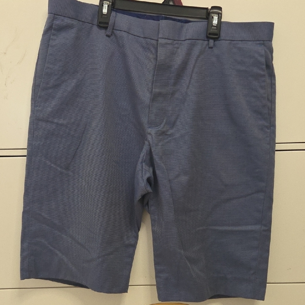 Banana Republic Men's Blue Micro Stripe Chino Shorts Sz 36 [1305]